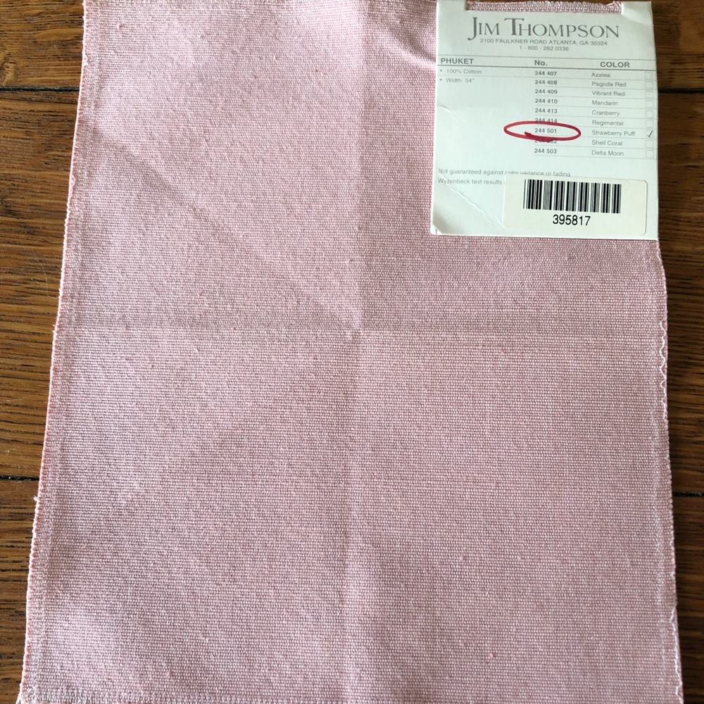 Designer Fabric Sample/Jim Thompson/Phuket/8”x9.5”/Cotton/Vintage